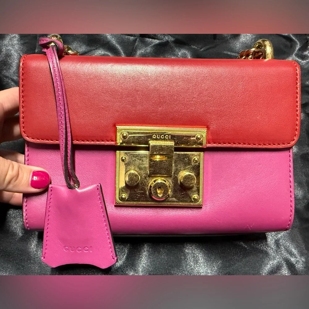 Gucci Supreme padlock small shoulder/crossbody bag